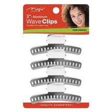 Magic 3” Aluminum Hair Wave Clip (4 clips)