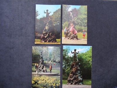 4 ALTE POSTKARTEN DER PETER PAN STATUE, KENSINGTON GARDENS, LONDON