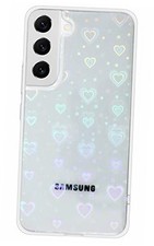 A-Focus Galaxy S22 Case Laser Holographic Love Heart for Girls Women, Luxury
