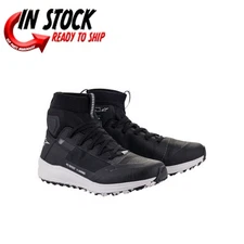 ALPINESTARS SPEEDFORCE MOTORCYCLE SHOE BLACK/WHITE US SIZE 12  2654321-12-12