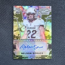 Panini 2016 Prizm Nelson Spruce Colorado #135 Auto Rookie /199 Football Card. rookie card picture
