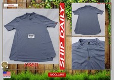 Official McDonald's Gray 1/4 Zip Short Sleeve Employee Shirt Men's M