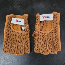 ~Rara York Vintage Pelle Palestra Sollevamento Pesi Ciclismo Esercizio Taglia L