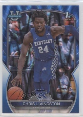 2022-23 Bowman U Chrome Blue RayWave Refractor 23/199 Chris Livingston #13 6l7