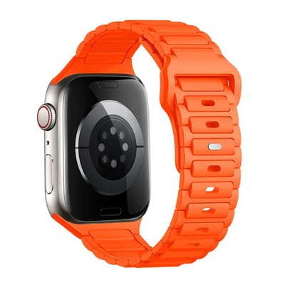 Tri-beads Loop Buckle Silicone Watch Band, For Apple Watch Series 4 44mm, For A