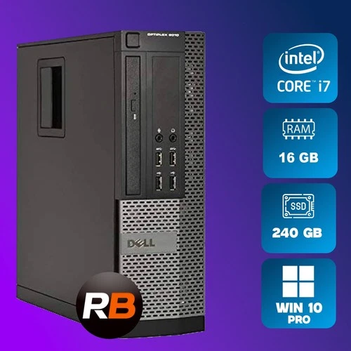 Dell OptiPlex 9010 SFF Intel Core i7 3.4 GHz, 16 GB Ram, 240 GB SSD, Win 10 Pro - Picture 1 of 3