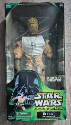 Star Wars - Power of the Jedi Bounty Hunter Bossk  2000 action Figur in OVP