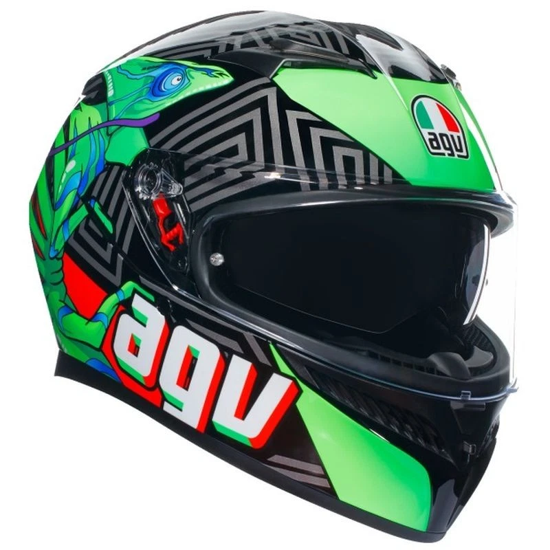 AGV K3 Full Face Street Motorcycle Riding Helmet - Pick Size & Color - Image 3 of 4