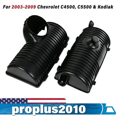 Upper+Lower Air Filter Housing For 2003-09 Chevy Kodiak GMC Topkick C4500 C5500