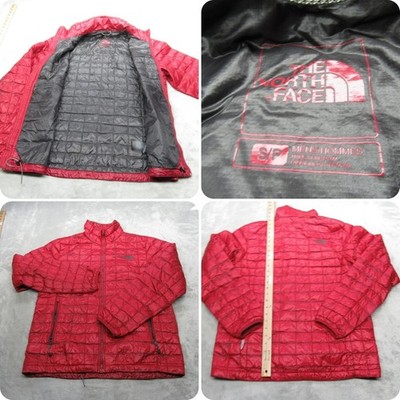 The North Face Jacket Mens Small Red Thermoball Lightweight Packable Puffer