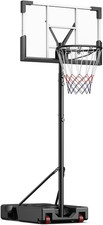 10FT Adjustable Basketball Hoop Portable System with 45" Backboard