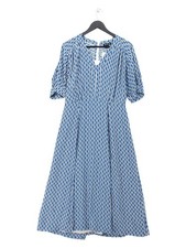 Whistles Hemd Midikleid UK14 in Blau