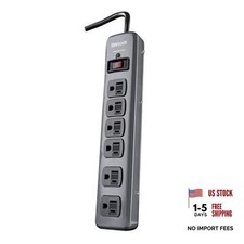 Southwire Metal Surge Protector - 6 Outlets - Lighted Circuit Breaker One Size