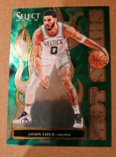 2024-25 Panini Select - Hot Stars Jayson Tatum #5 Green Prizm