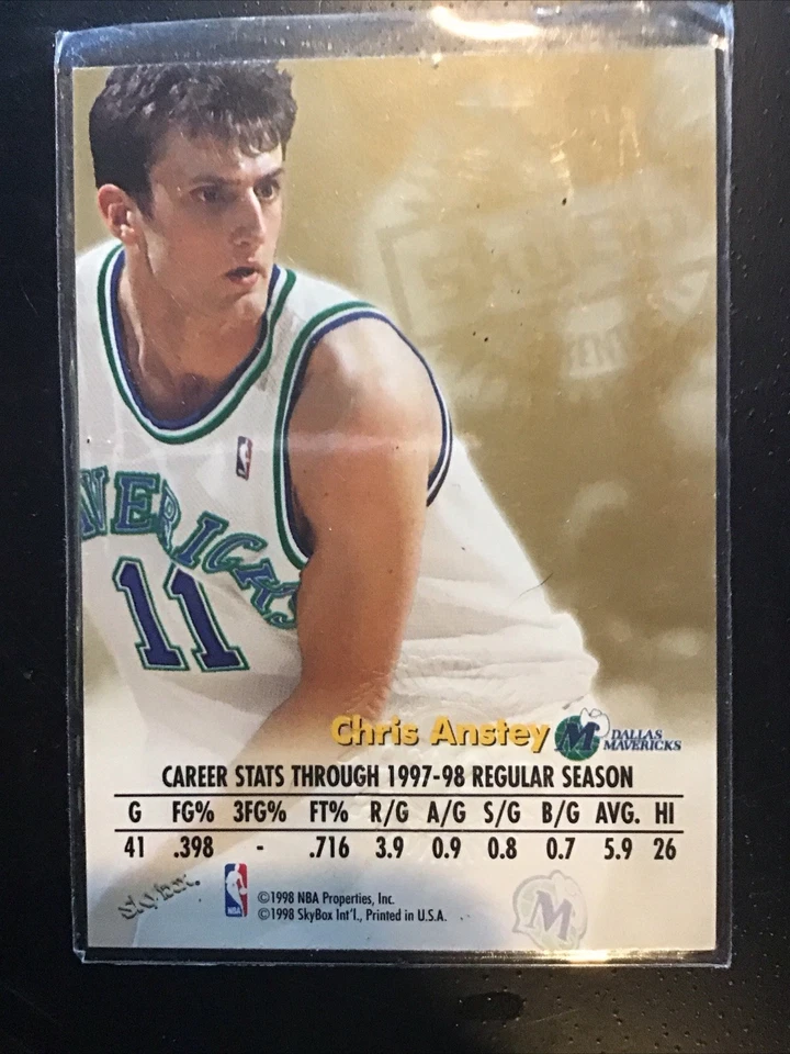 1998-99 Skybox Premium - Autographics Chris Anstey (AU) - Image 2 of 2