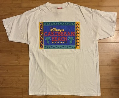 Vintage 90s Mickey Inc Disney s Caribbean Beach Resort T Shirt Size Men s XL