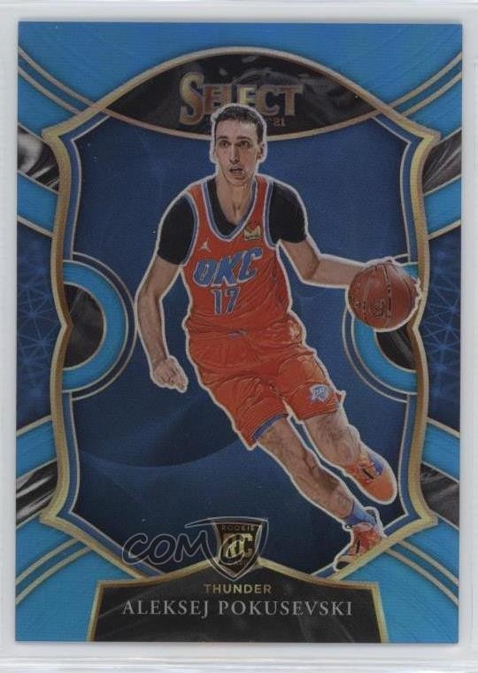 2020 Panini Select Concourse Light Blue Prizm /299 Aleksej Pokusevski #77 15wb