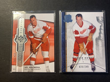 LOT (2) Mr Hockey Gordie Howe 2007-08 Ultimate /249 & 2008-09 The Cup /249