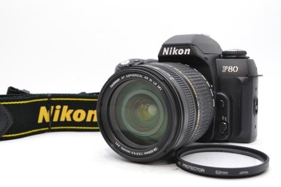 NEAR MINT w/ Strap Nikon F80D 35mm Film Camera tamron 28-300mm macro Lens tested