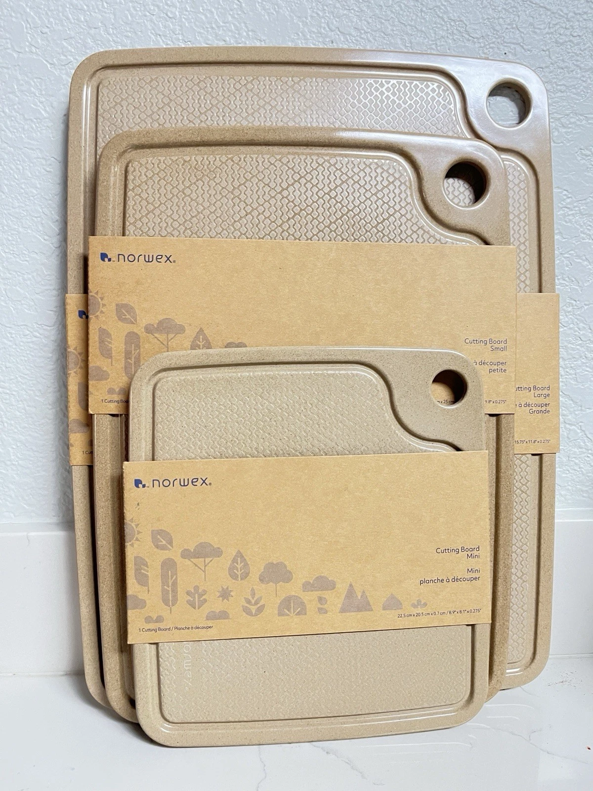 Norwex set of 3 cutting boards made from rice husks
Opens in a new window or tab