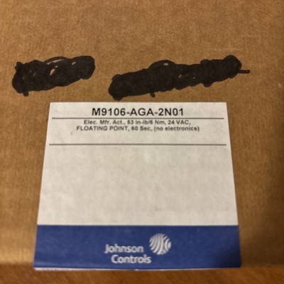 JOHNSON CONTROLS M9106-AGA-2N01 / M9106AGA2N01  (NEW IN BOX)