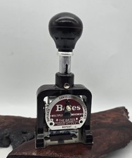 Vintage Bates Multiple Movement Numbering Machine Stamp 6 Wheels Style E