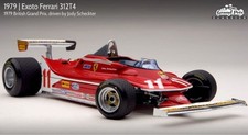 , , EXOTO 1/18 Ferrari British GP 1979 Exoto Ferrari 312 T4 #11 Jody Scheckter,