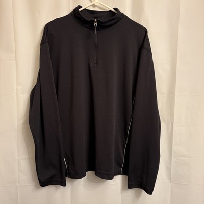 Mopar Men's Black 1/4 Zip Pullover Activewear Shirt Long Sleeve Extra Large?