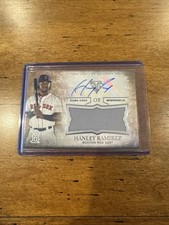 2015 Topps Triple Threads Hanley Ramirez Jumbo Patch Auto Boston Red Sox 17/75