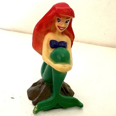 ARIEL Disney LITTLE MERMAID Cake Topper PVC TOY Figure Playset 1 3/4'' FIGURINE!