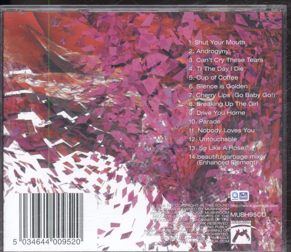 Garbage Beautifulgarbage CD UK Mushroom 2001 MUSH95CD - Bild 2 von 3