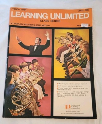 LEARNING UNLIMITED LEVEL 1 FRENCH HORN CLASS SERIES Music Band Method School
