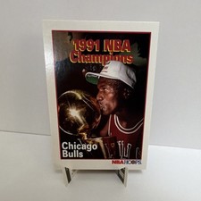 NBA Hoops 1991-92 Chicago Bulls 1991 NBA Champions #543 Basketball