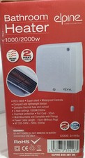 0972.   elpine 2kW Downflow Fan Heater Bathroom Kitchen Wall Mount