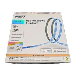 NEW Feit 16' Smart LED Strip Light Smart Device & Voice Assist Control w/ remote