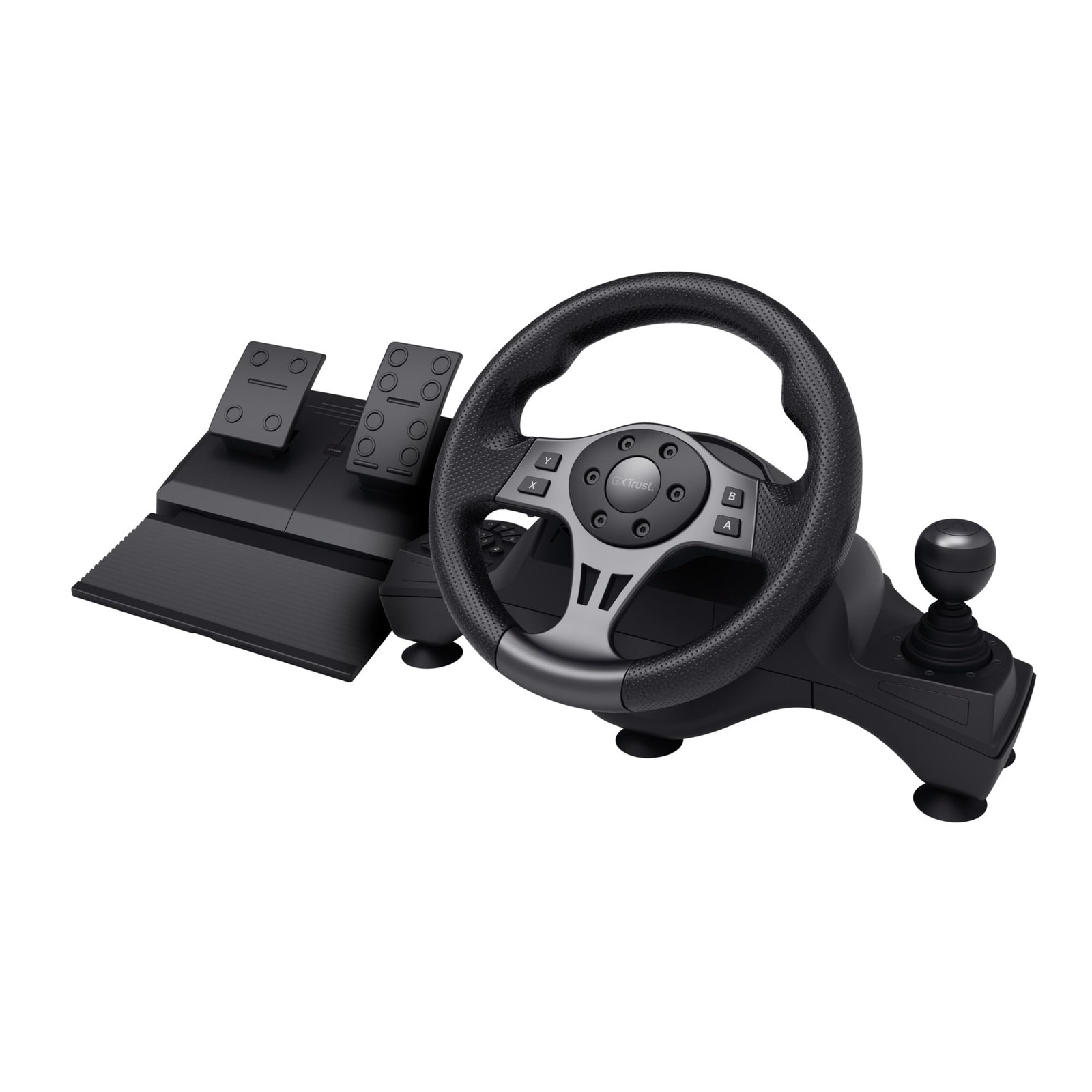 GXTrust Movi Volante per PC, Volante da Corsa da Gaming con Pedali e Leva del...