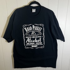 Brad Paisley Bonfires & Amplifiers Tour 2007 Concert T Shirt XL Black Gildan
