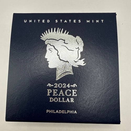 2024 P ~ PEACE SILVER DOLLAR ~ BU ~ BOX & COA #7494