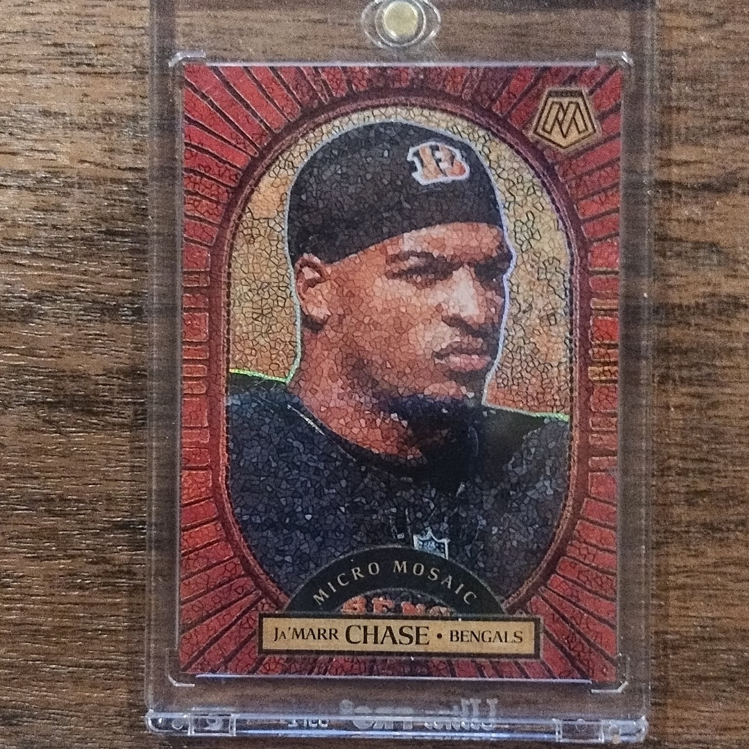 2025 Panini Mosaic Football Ja'Marr Chase #21 Micro Mosaic Cincinnati Bengals