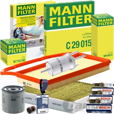 MANN FILTER INSPEKTIONSPAKET passend für SKODA FABIA 3 VW POLO 5 6R/1.0 60+75 PS