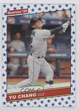 2020 Donruss Retro 1986 Variations Independence Day Yu Chang (Grey Jersey) 6h5