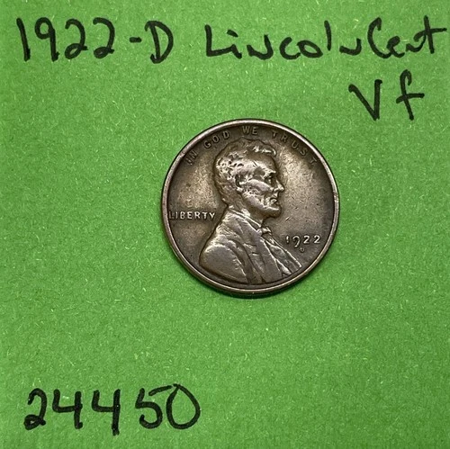 1922 D Lincoln Wheat Cent / Penny 1c Vf Very Fine