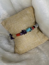 Vintage Silpada Sterling Silver and Natural Stone Bracelet B0988