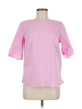 Jones New York Signature Women Pink 3/4 Sleeve T-Shirt M