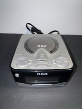 RCA RP4801A AM/FM Alarm Clock Radio CD Player Dual Wake for Parts Or Not Work 