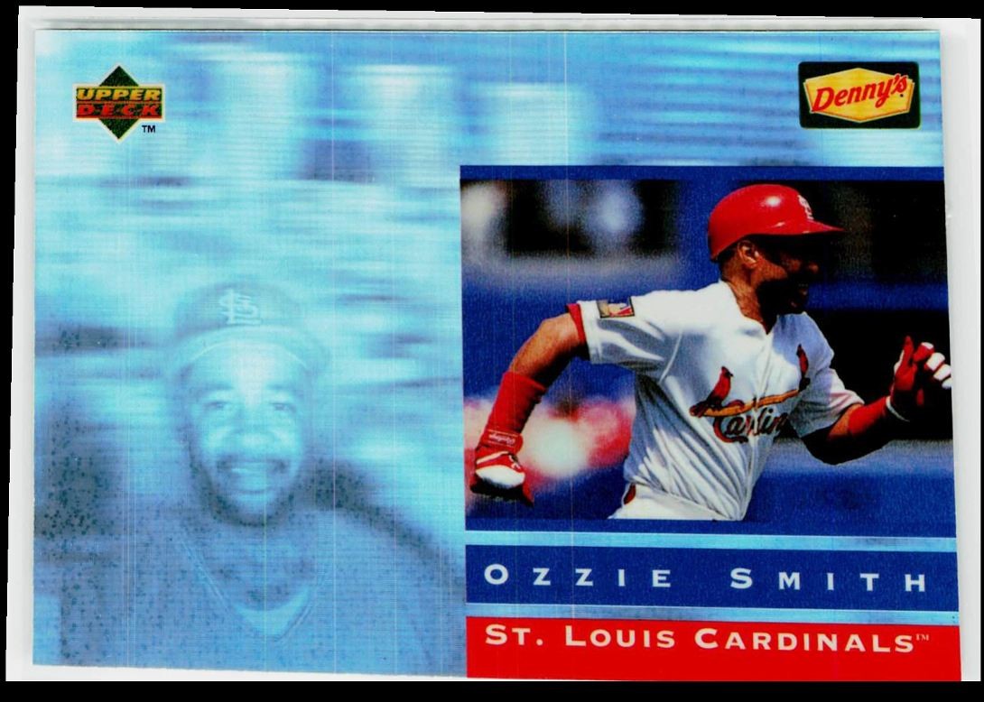 1995 Upper Deck Denny's Holograms Ozzie Smith St. Louis Cardinals #25