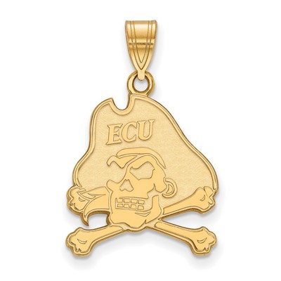 14k Gold LogoArt East Carolina University Pirat großer Anhänger 4Y004ECU