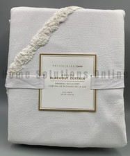 Pottery Barn Teen Ashlyn Tufted Blackout Curtain Ivory 52" x 96" B3000