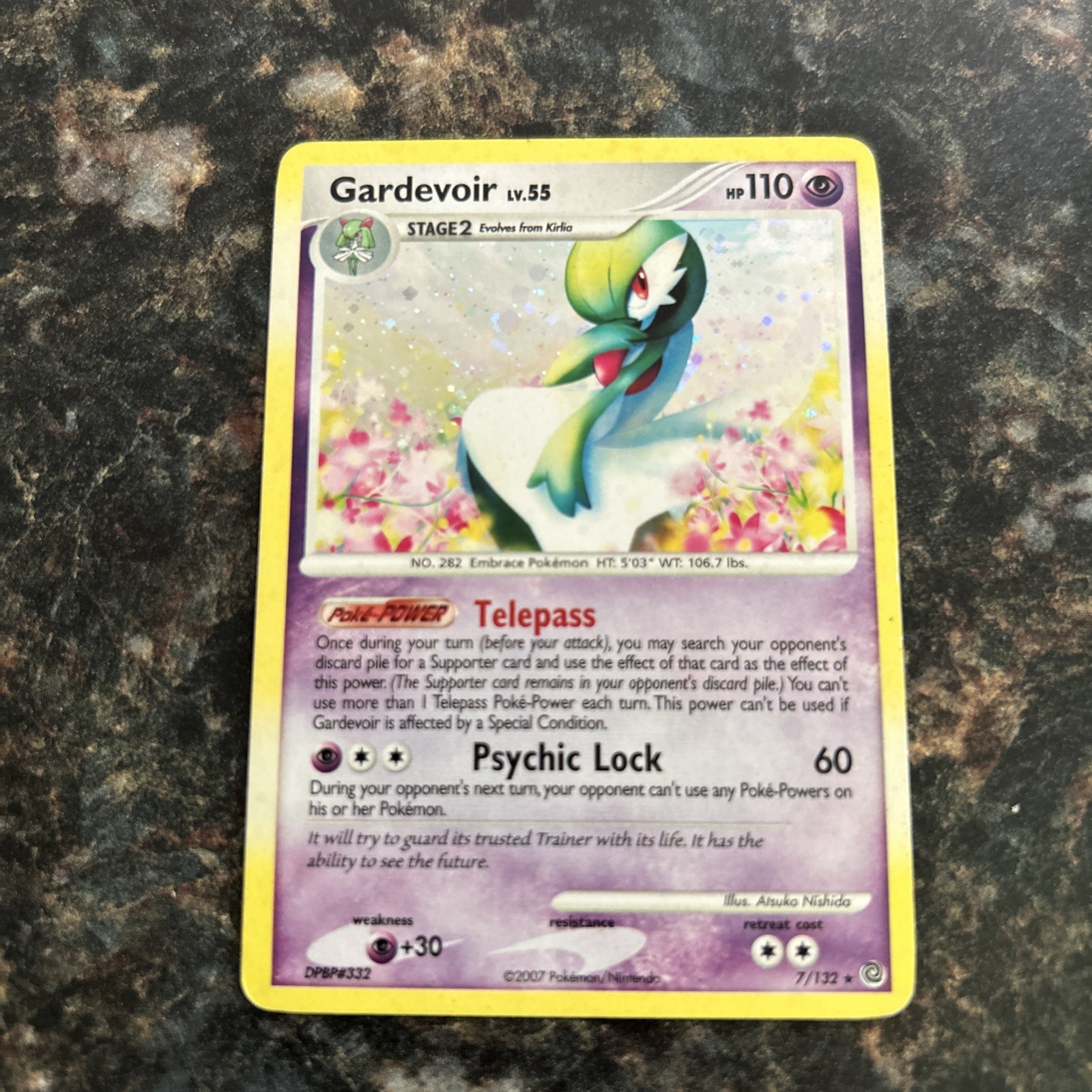 Pokémon Gardevoir 7/132 Secret Wonders Holo Rare 2007 110 HP Psychic🔥👀🔥