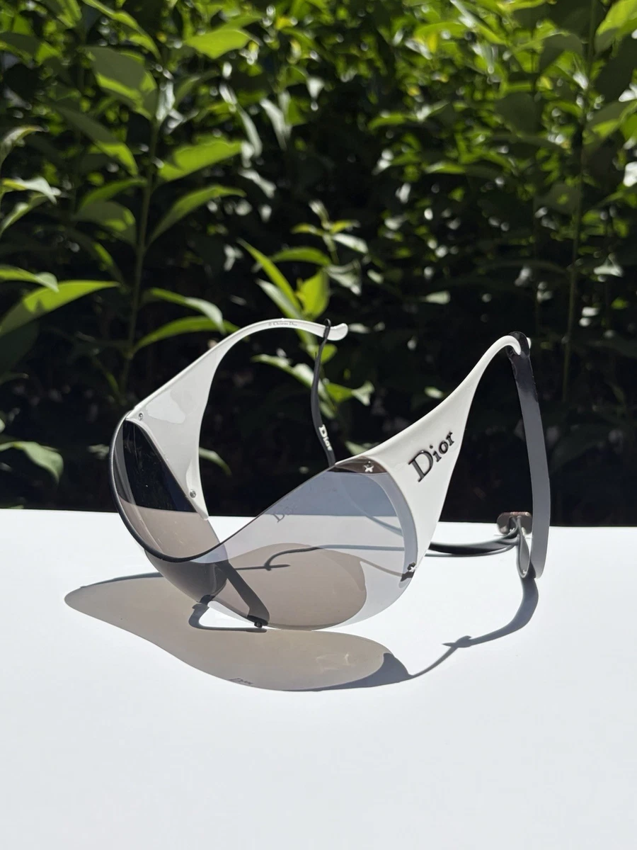 Dior White Shield Sunglasses for Women for sale | eBay